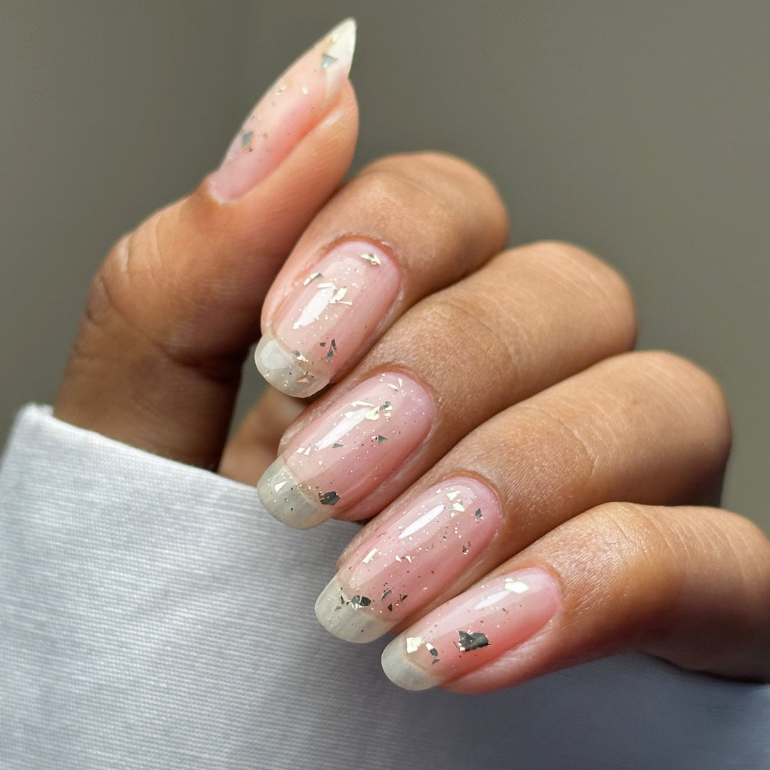 Gold Leaf Top Coat nail swatch
